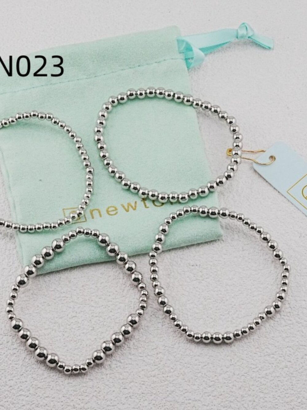 Enewton Platinum Bead Bracelet Set - Picture 2 of 4